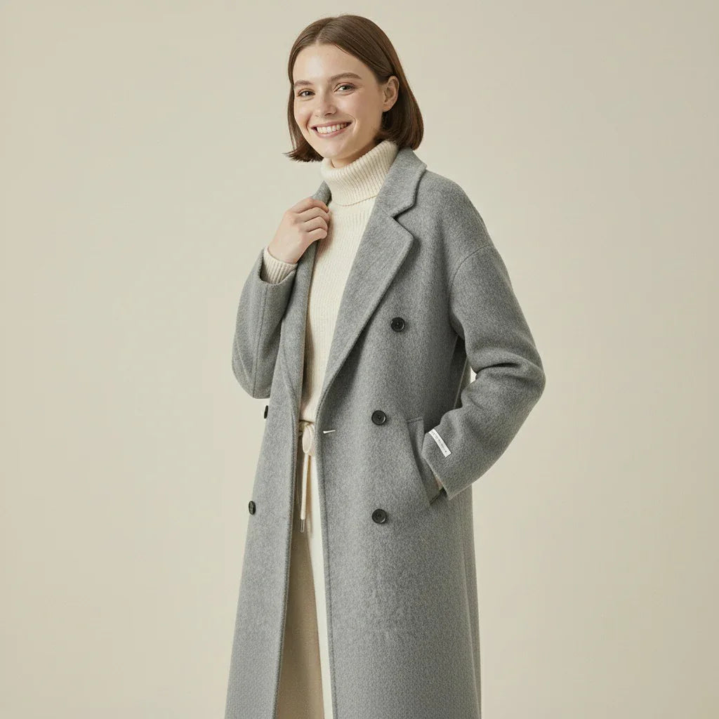 Manteau Élégance Brume – Signature Tailleur