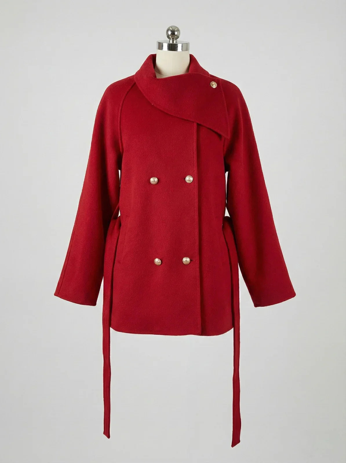 Manteau Croisé 100% Laine – Souveraine