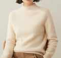 Pull col montant en laine & cachemire
