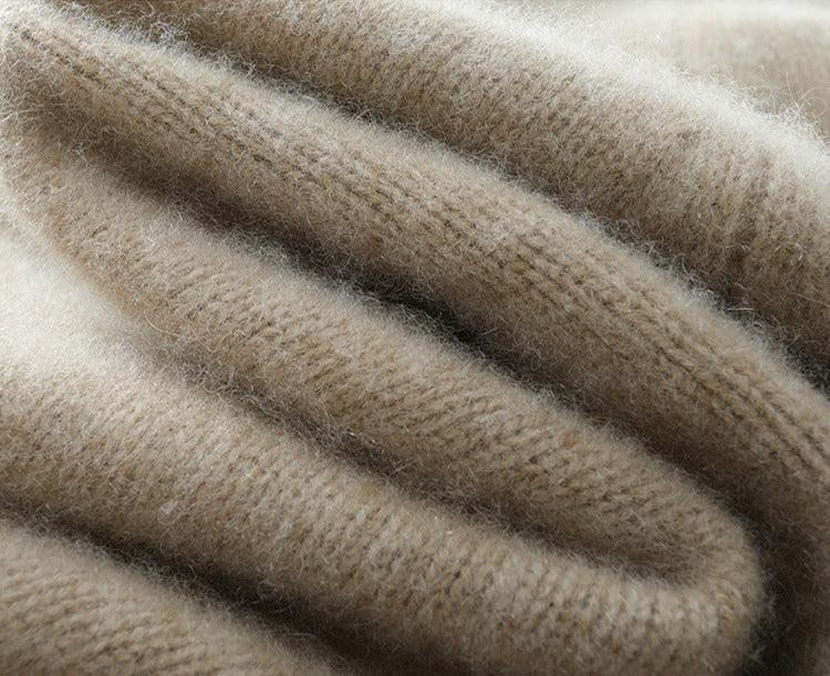 Pull col montant en laine & cachemire