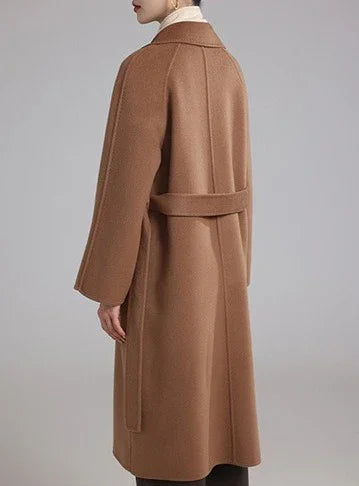 Manteau long en laine & cachemire