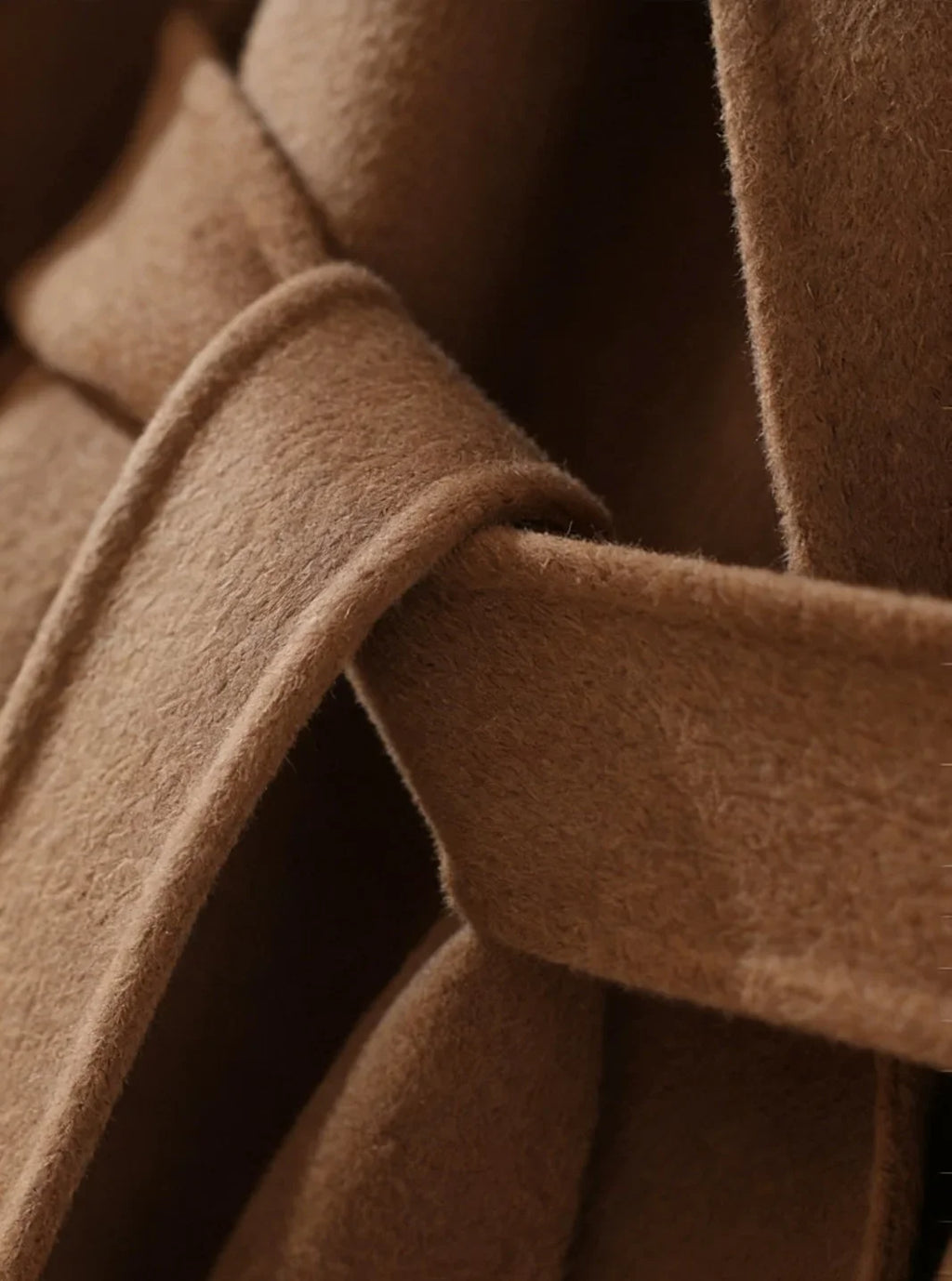 Long wool and cashmere coat